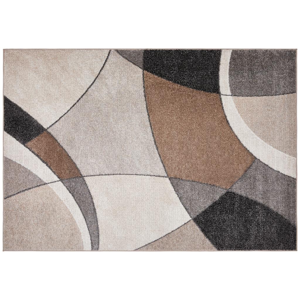 Webteppich Grau/Beige Siri 80x140 cm