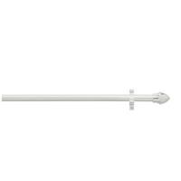 Vitragenstange Weiß L: 75-120 Cm - Weiß, KONVENTIONELL, Kunststoff/Metall (75cm) - Ondega