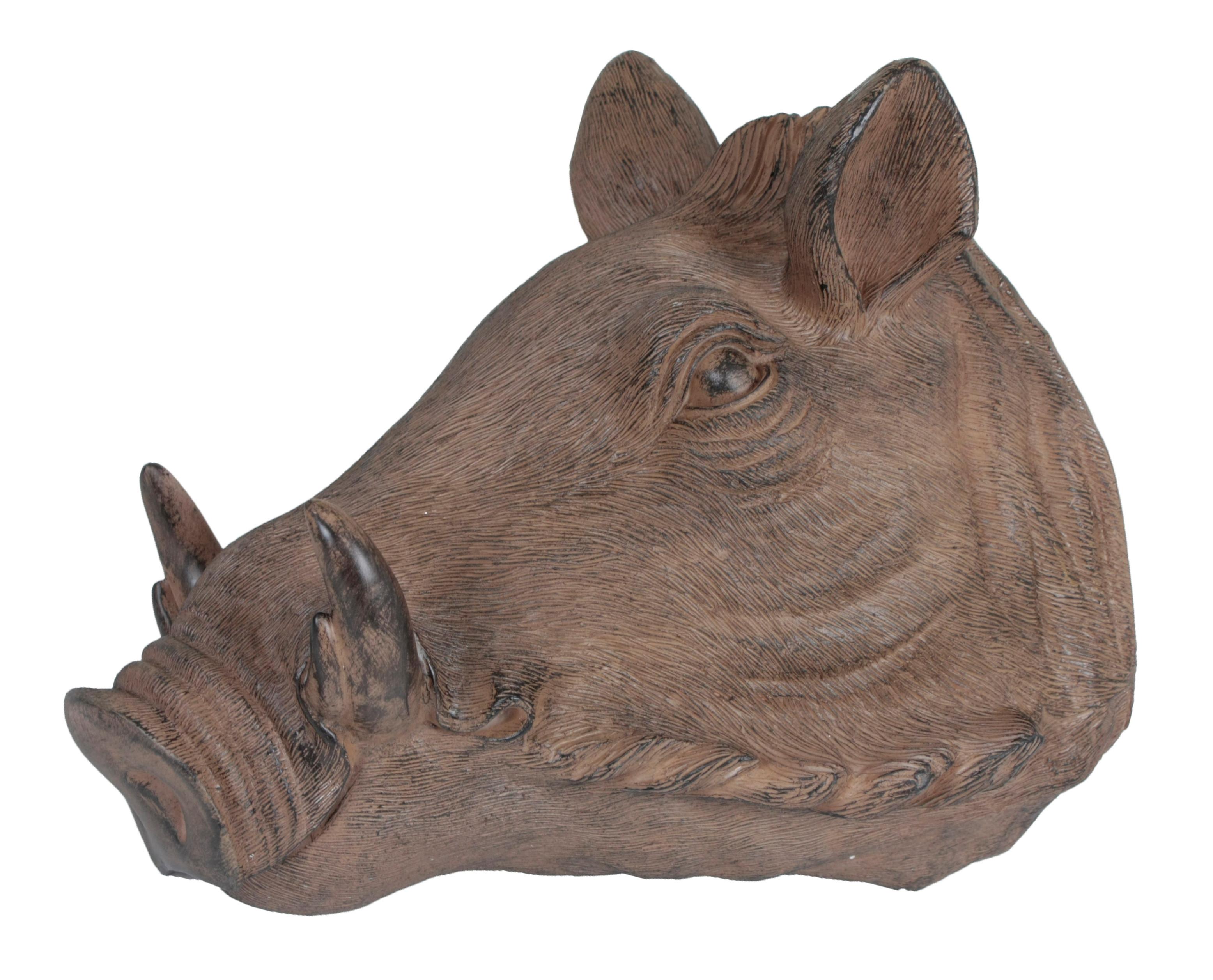 Dekoschwein Braun B: 28,5 Cm - Braun, Basics, Kunststoff (28,5/41,5/36,6cm)