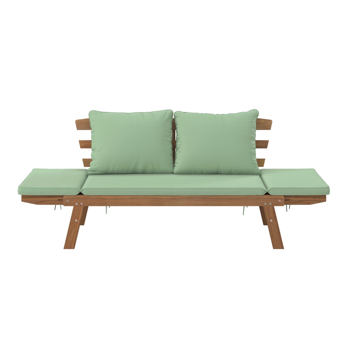 ZAHRADNÍ LAVICE MALLORCA 1 - přírodní barvy, Natur, dřevo/vlnitá lepenka (192/69/72cm) - Mömax