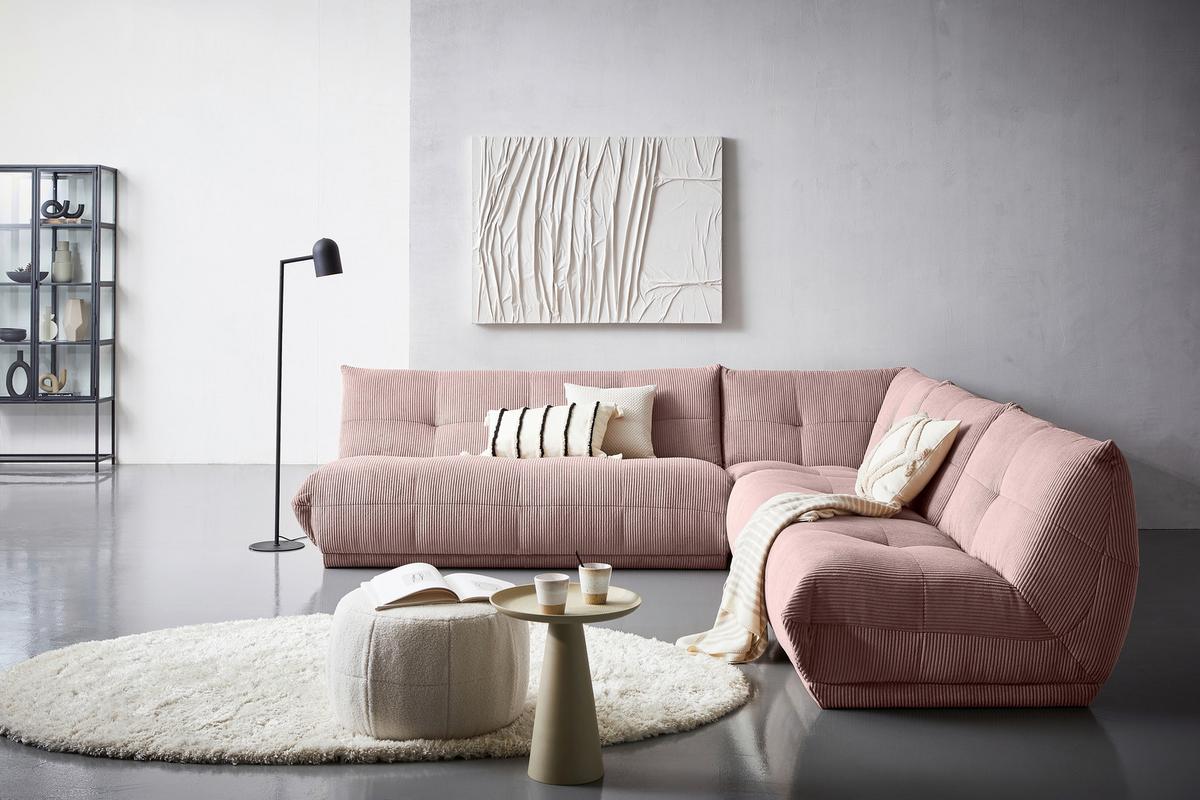 Ecksofa Giselle Altrosa S: 285x315 Cm - Altrosa, Trend, Textil (285/315cm) - Livetastic