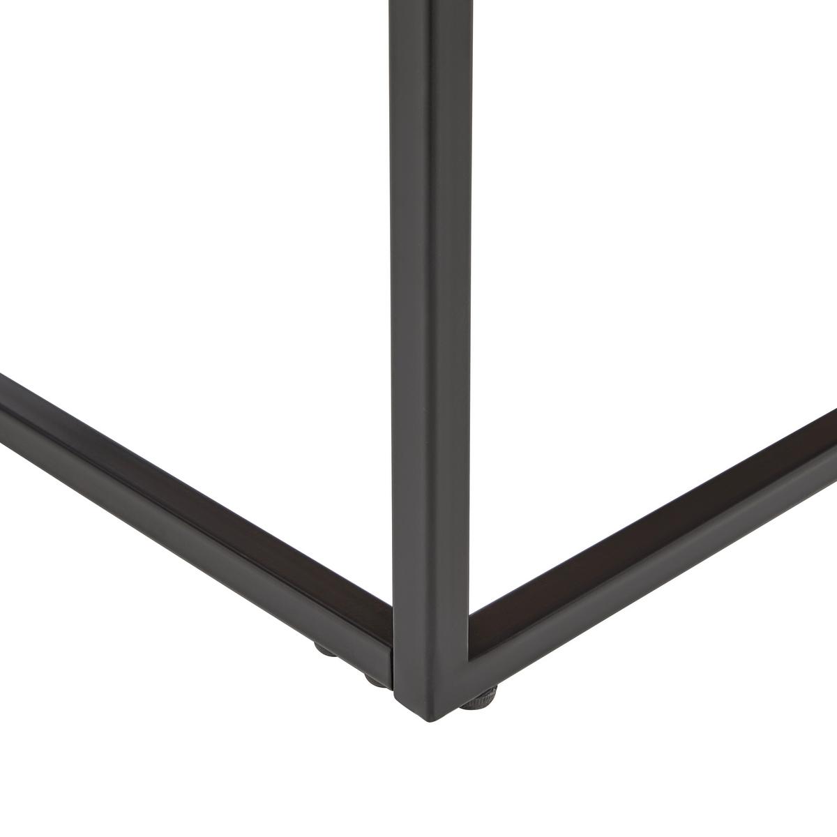 KONFERENČNÝ STOLÍK KENNY - čierna/farba duba, Modern, kov/kompozitné drevo (90/38/40cm) - Mömax