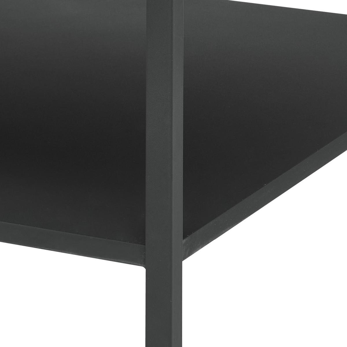 Konferenční stolek 70x70cm - černá/přírodní barvy, Moderní, kov/dřevo (70/44/70cm)