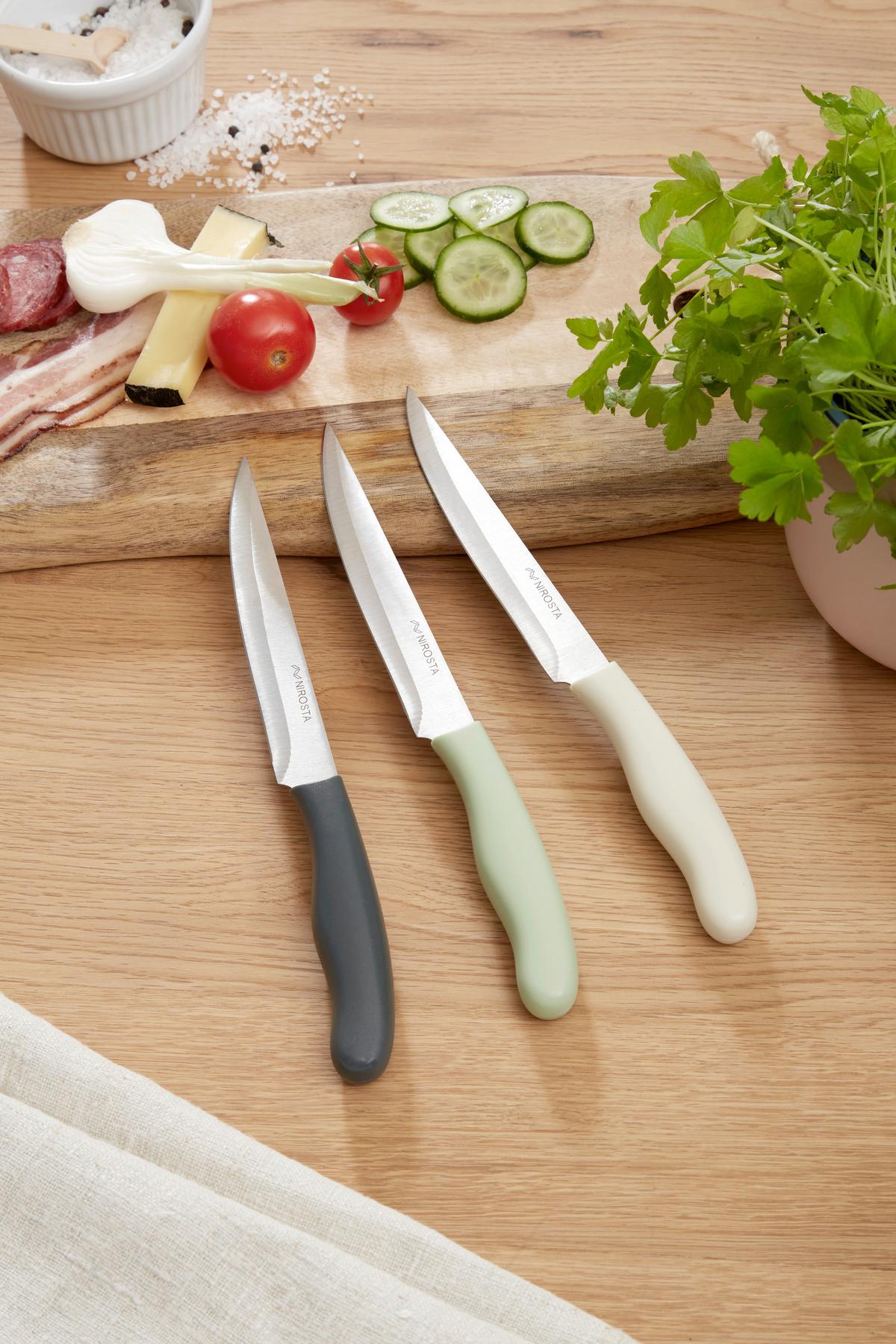 Universalmesser Clemens Edelstahl Klinge ca. 13 cm - Silberfarben, KONVENTIONELL, Metall (23cm) - Luca Bessoni