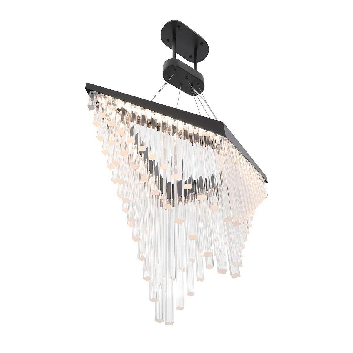 Csillár Qn-Vivien-P-L-Bk - fekete, Design, műanyag/fém (81/119,4cm) - Elstead Lighting