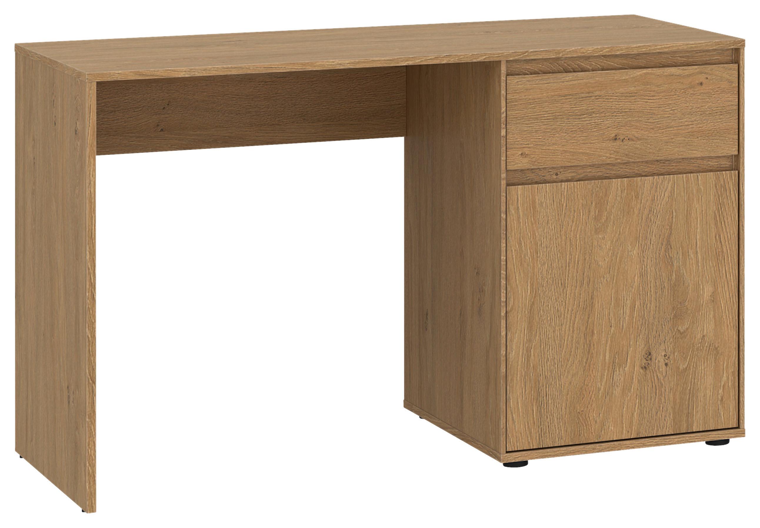 Schreibtisch Calzado Steineiche B: 120cm - Eichefarben, MODERN, Holzwerkstoff (120/76/60cm)