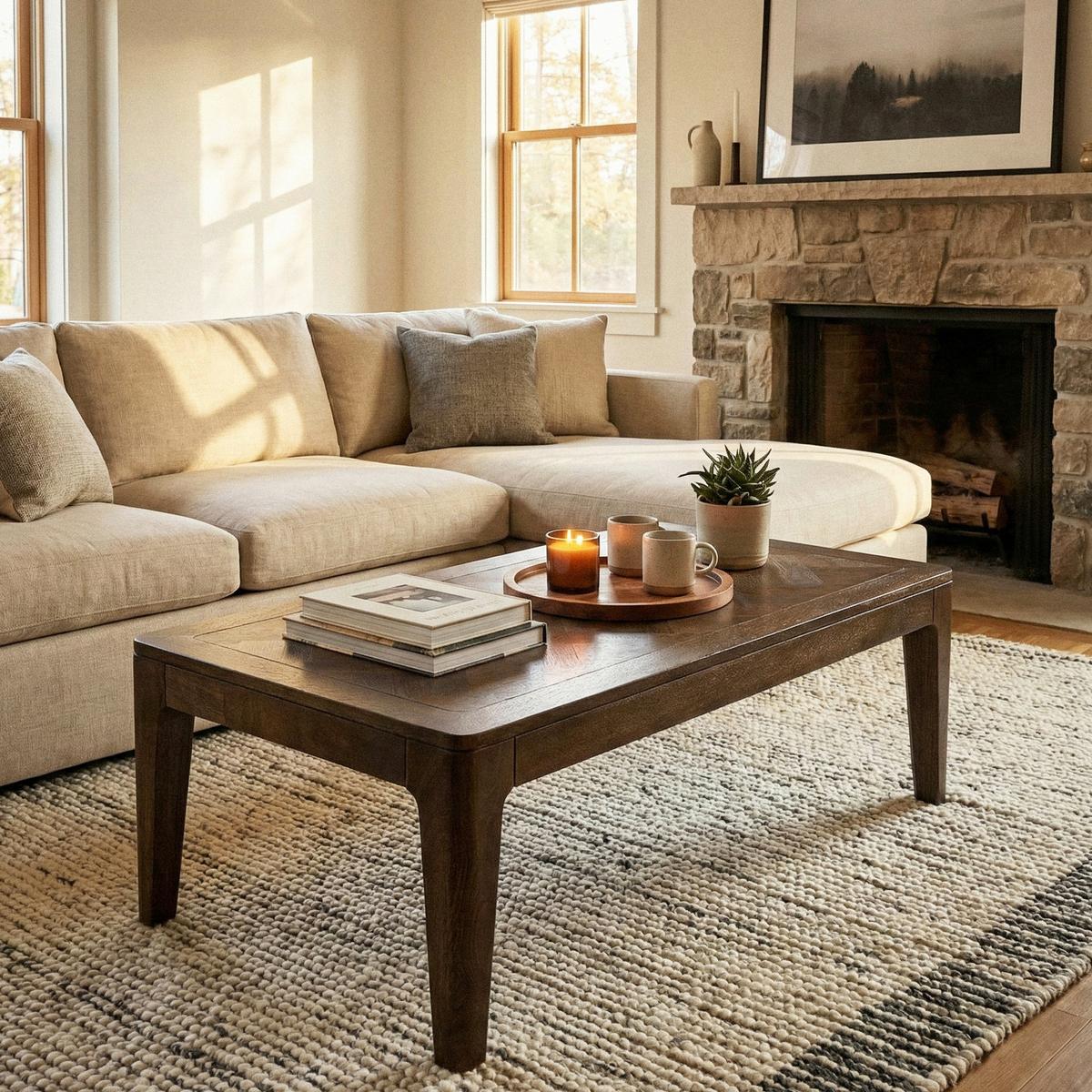COUCHTISCH Braun L: 120cm - Braun, Design, Holz (120/60/40cm) - Livetastic