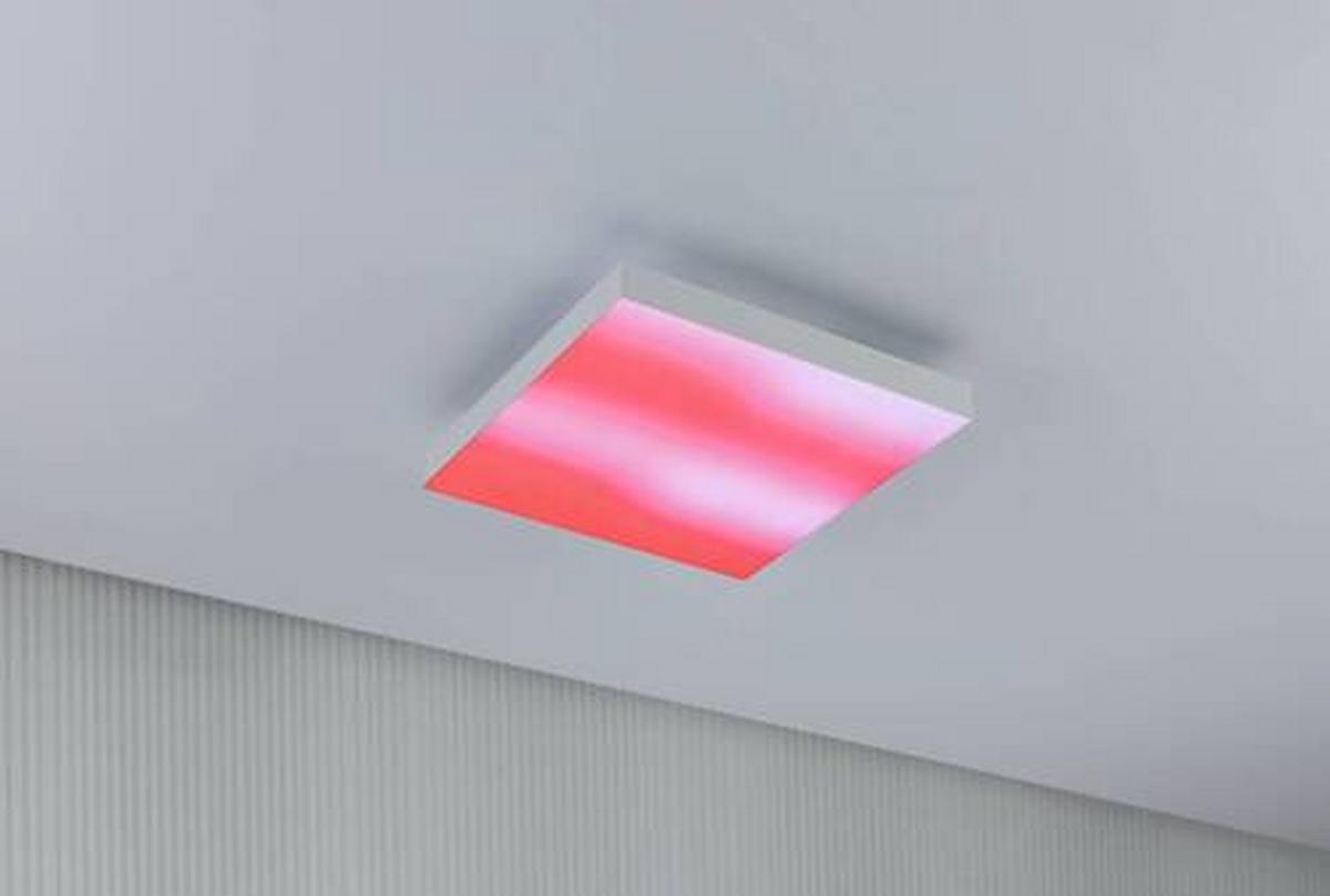 LED-Paneel L: 29,5 cm dimmbar - Weiß, Basics, Metall (29,5/29,5cm) - Paulmann