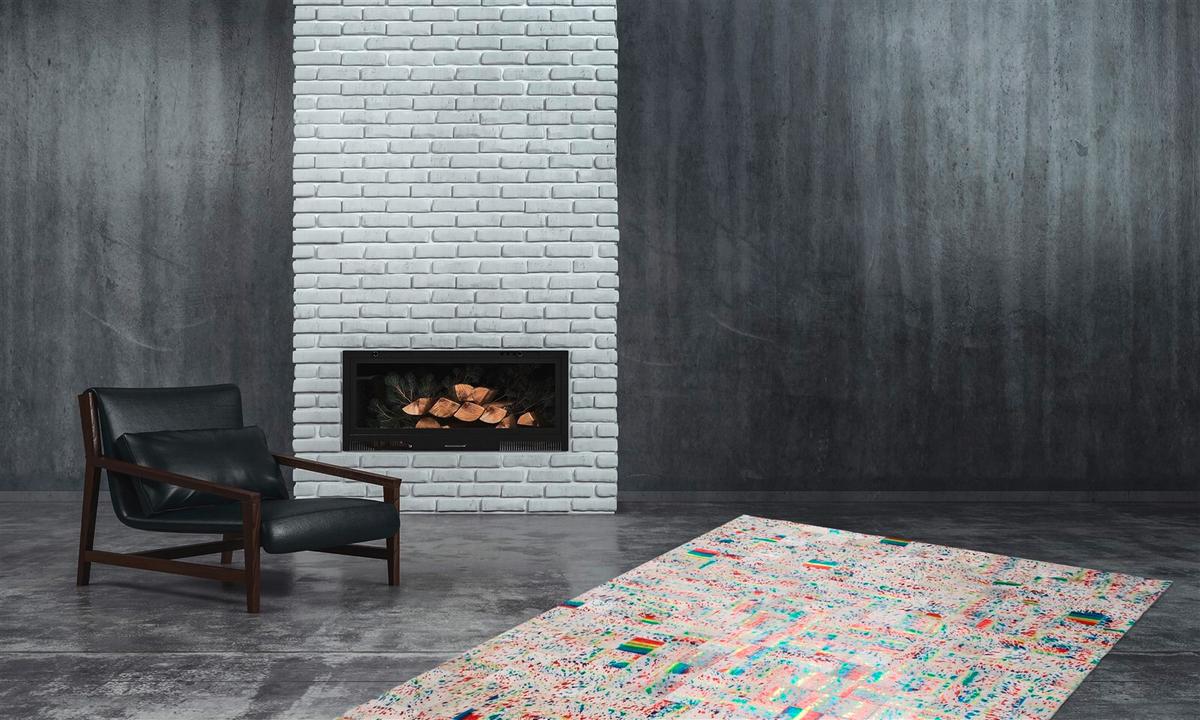 Flachwebteppich Multicolor, Beige, 120x170 cm - Beige/Multicolor, Design, Leder (120/170cm) - Kayoom