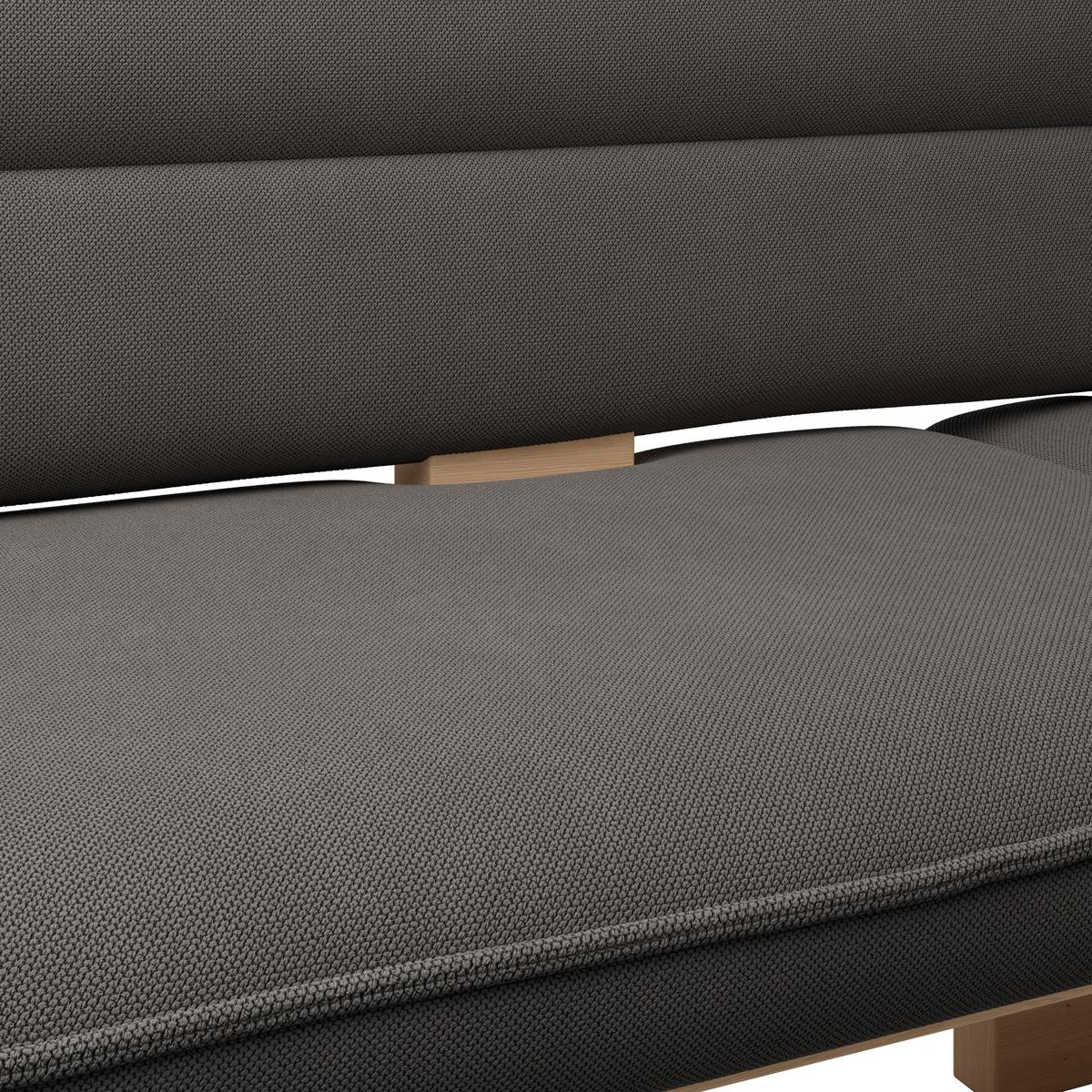 Eckbank Beluna Ii Wesbstoff Anthrazit, B: 192cm - Eichefarben/Anthrazit, KONVENTIONELL, Holz/Textil (192/170cm) - James Wood