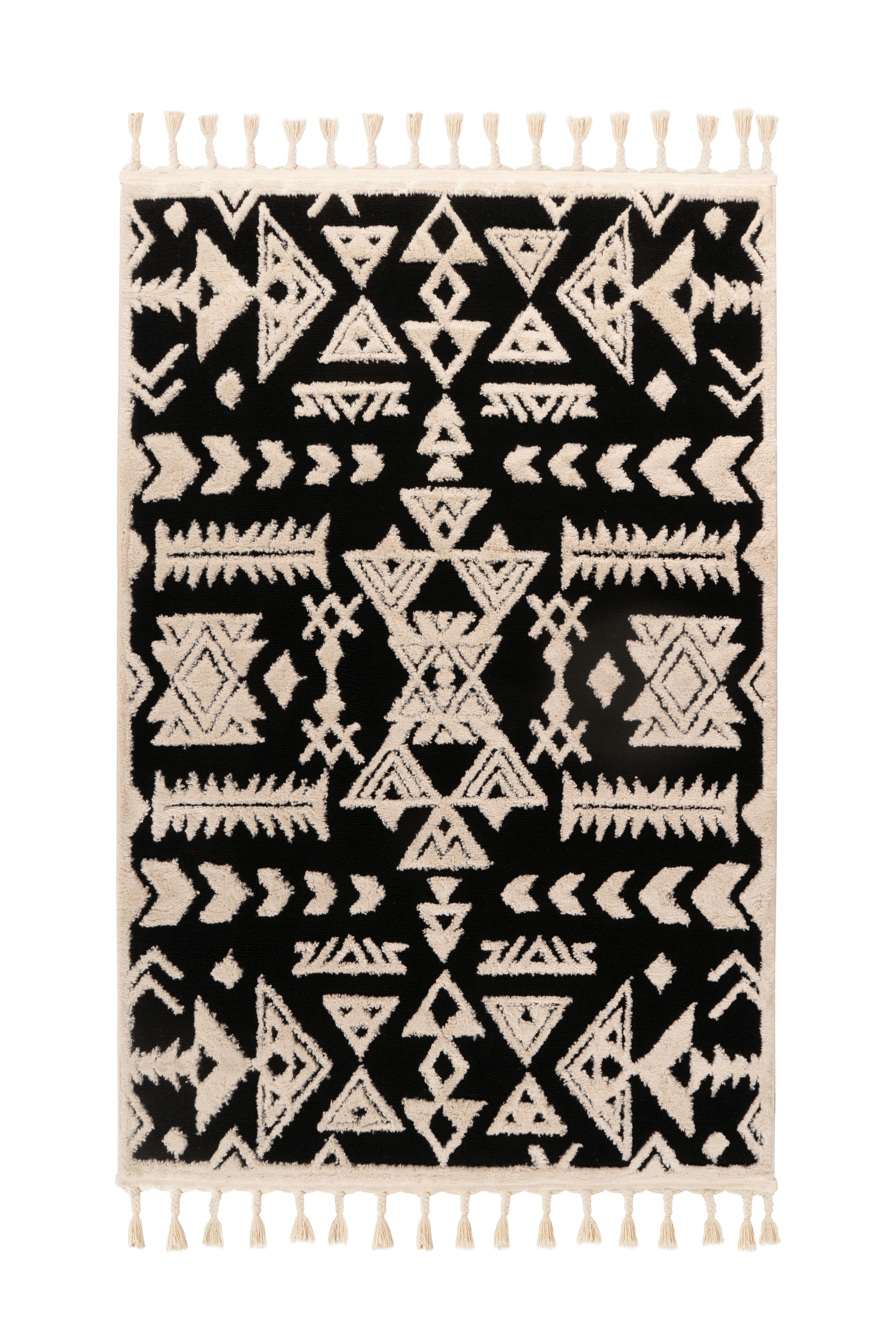 Teppich Lovis 200 120x170 Cm Lovis 200 - Schwarz, KONVENTIONELL, Textil (120/170cm)
