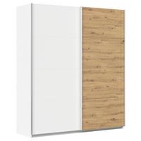 Schwebetürenschrank Feldkirch 181 Normalhöhe - Weiß/Eiche Artisan, MODERN, Holzwerkstoff (181/210/62cm)