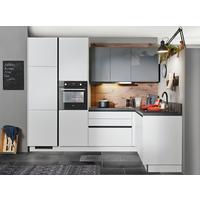 Eckküche Win 281x187 cm Weiß/ Anthrazit - Basics, Holzwerkstoff (281/187cm) - Express