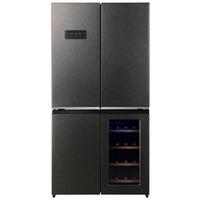 Side-by-side Dunkelgrau 4 Türen Dunkelgrau - Dunkelgrau, KONVENTIONELL, Kunststoff/Metall (90,5/182/72cm) - Wolkenstein