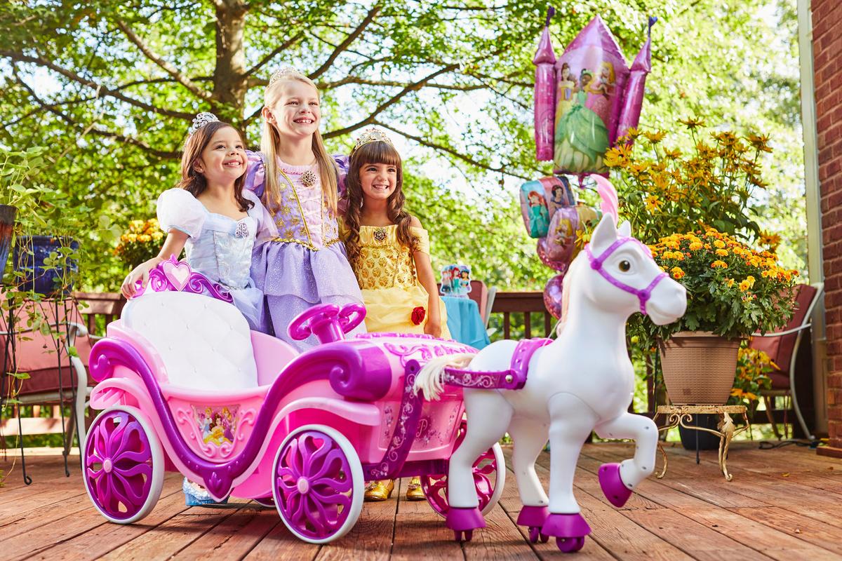 Spielfahrzeug Huffy Princess Carriage 6v - Pink, Basics, Kunststoff (58/69/155cm)