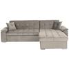 Ecksofa mit Schlaffunktion Keaton + Bettkasten, Beige - Beige, Basics, Textil (263/169cm) - Livetastic