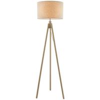 STOJACIA LAMPA NICOLA - piesková/béžová, Modern, kov/drevo (50/50/148cm) - Mömax
