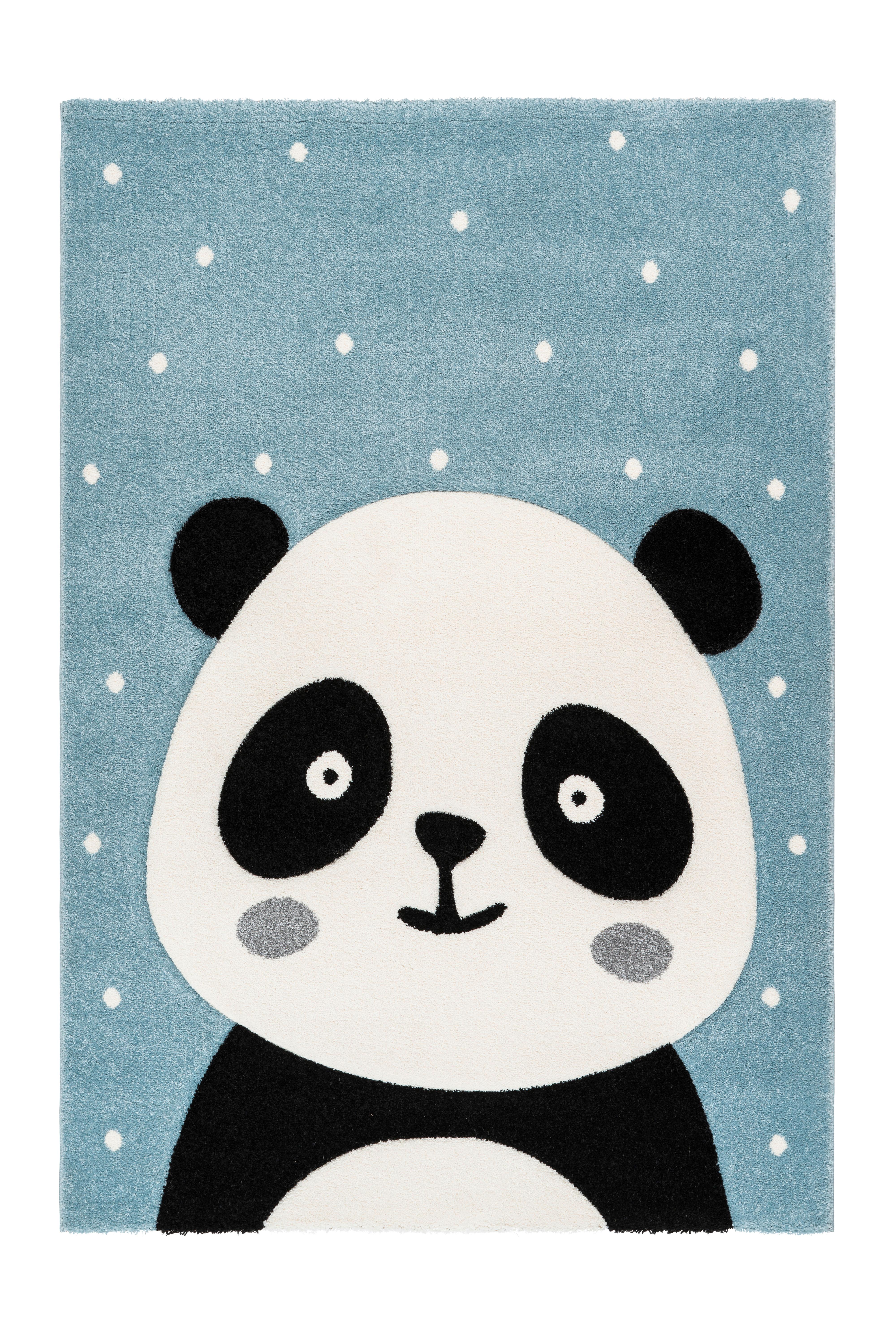 Kinderteppich Pandabär Blau Madura 80x150 Cm - Blau, Trend, Kunststoff (80/150cm) - Kayoom