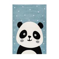 Kinderteppich Pandabär Blau Madura 80x150 Cm - Blau, Trend, Kunststoff (80/150cm) - Kayoom