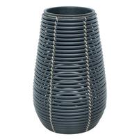 Pflanzentopf Mausa - Schwarz, KONVENTIONELL, Kunststoff/Metall (25/38cm) - Luca Bessoni