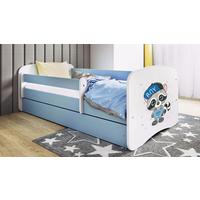 Kinder-/Juniorbett Babydreams inkl. Matratze 80x160 - Blau/Birkefarben, MODERN, Holz/Holzwerkstoff (80/160cm) - MID.YOU