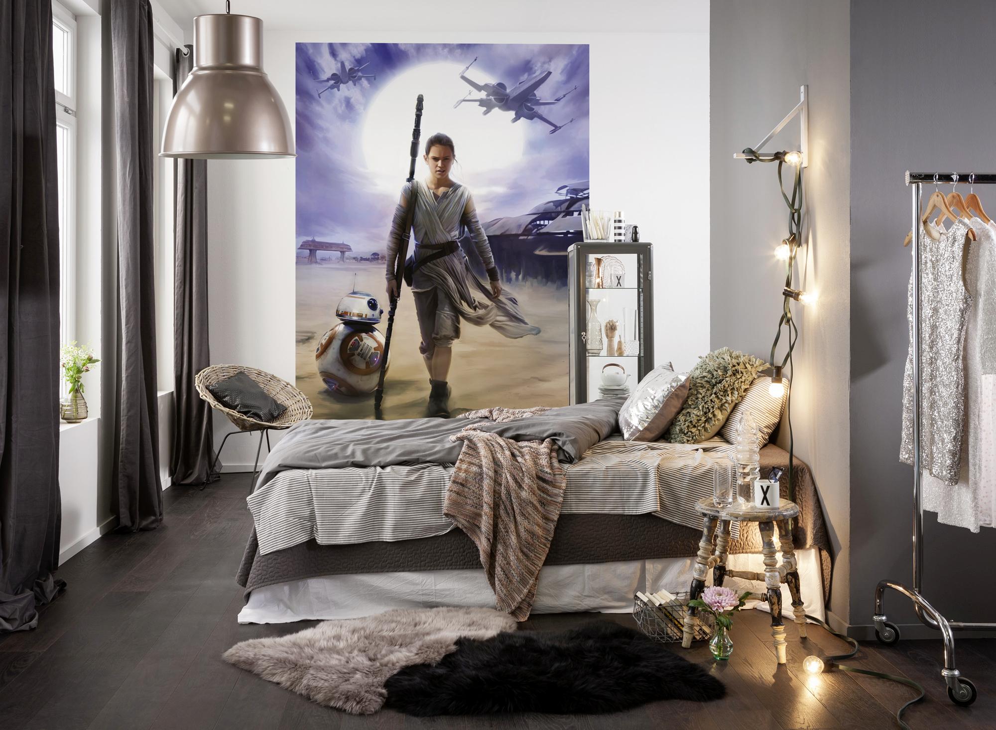 Fototapete Star Wars - Blau/Grau, Design, Papier (184/254cm) - Disney