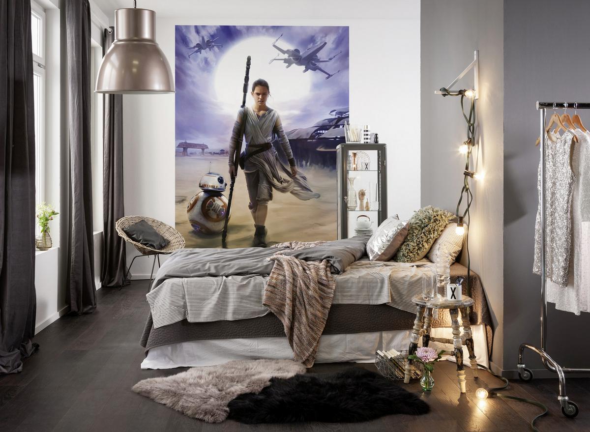 Fototapete Star Wars - Blau/Grau, Design, Papier (184/254cm) - Disney