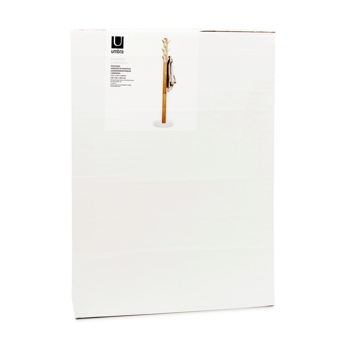 VEŠIAK NA ODEVY CABIT - biela/prírodná farba, Basics, drevo (40/168/40cm) - Umbra