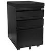 Rollcontainer Color Os Schwarz - Schwarz, MODERN, Kunststoff/Metall (39/60/50cm) - MID.YOU