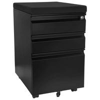 Rollcontainer Color Os Schwarz - Schwarz, MODERN, Kunststoff/Metall (39/60/50cm) - MID.YOU