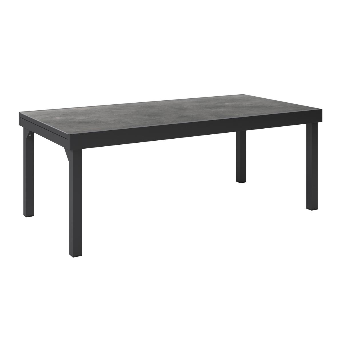 Gartentisch ausziehbar Toledo Metall L 200-320 cm - Grau, MODERN, Metall (200-320/75/100cm) - Beldano