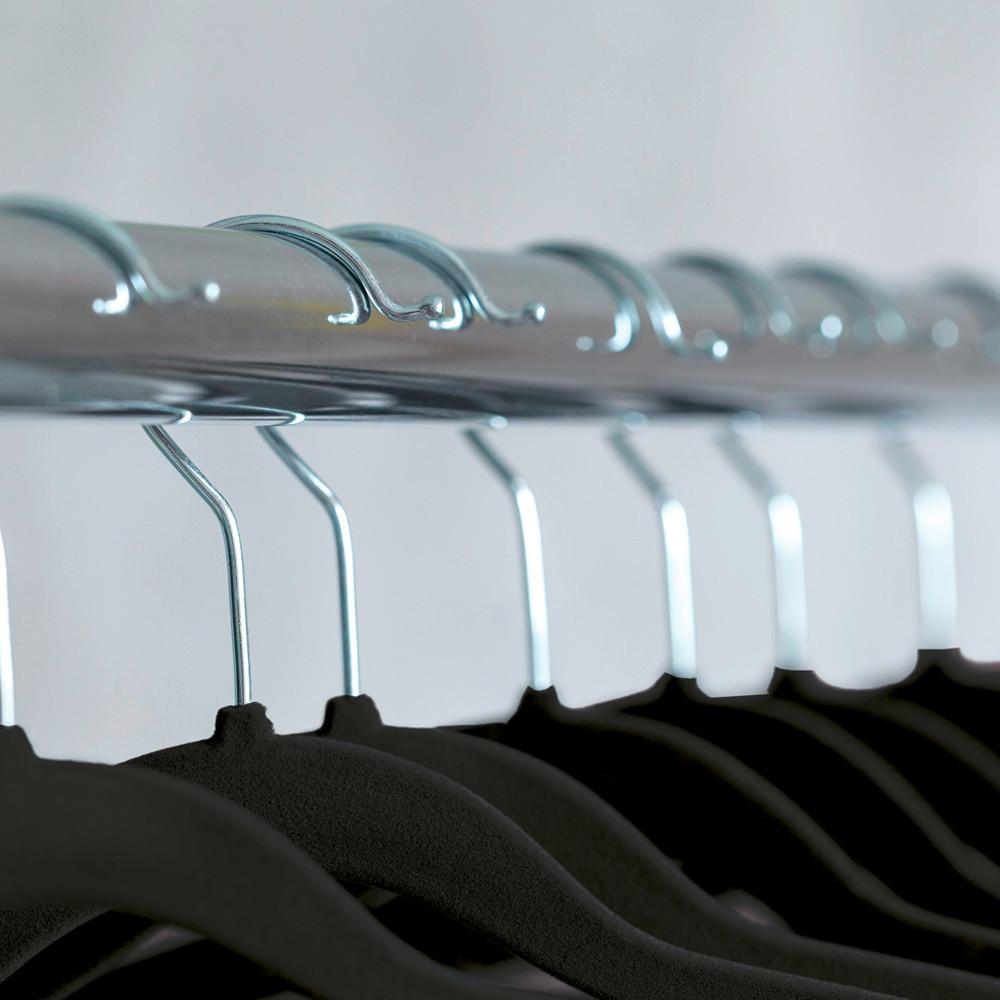 Kleiderbügel Set Schwarz B: 46 cm - Schwarz, Basics, Kunststoff (45.5/3.6/23cm) - Kesper