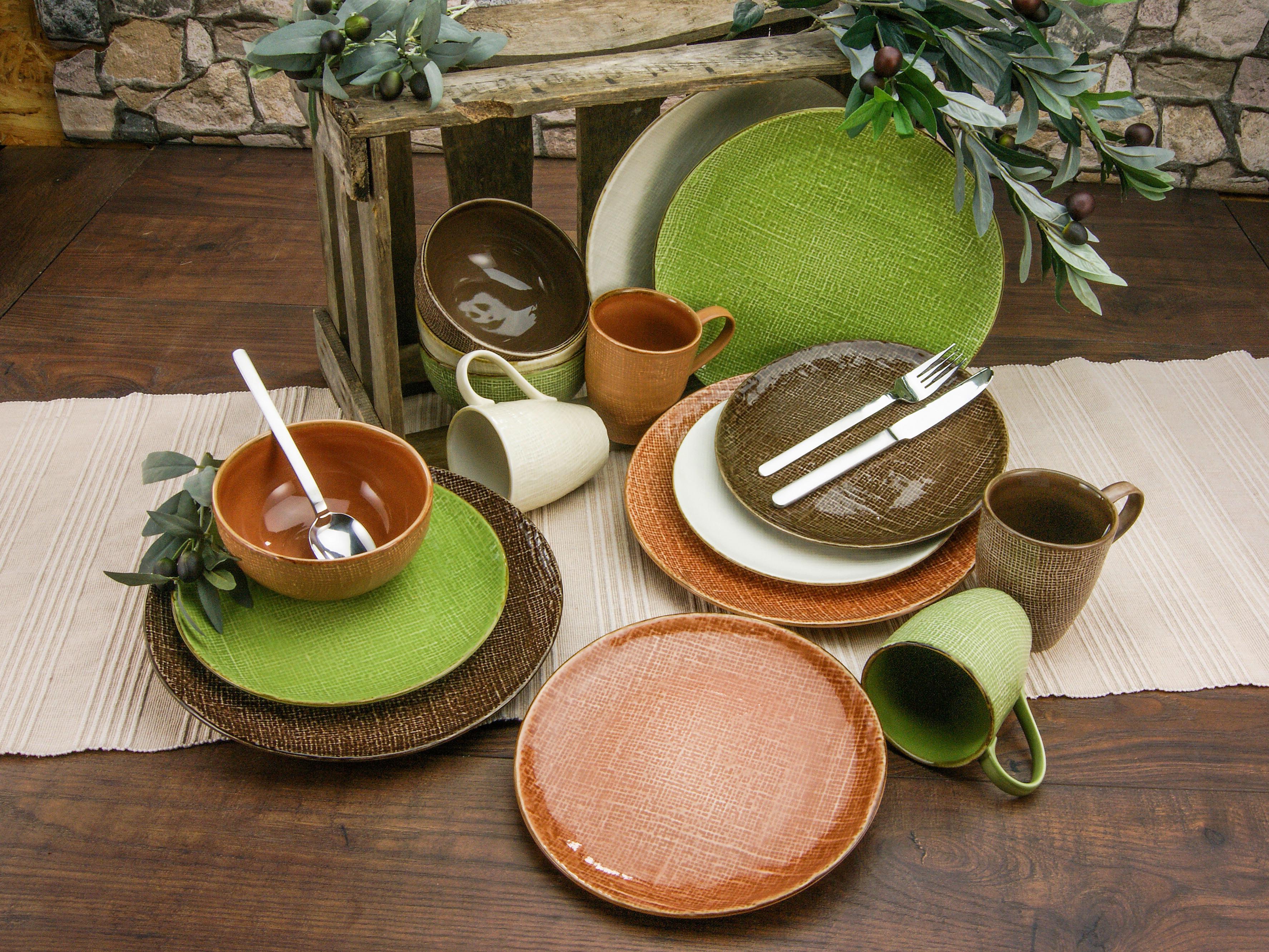 Kombiservice CANVAS MEDITERRAN 22239 von CREATABLE aus Steinzeug