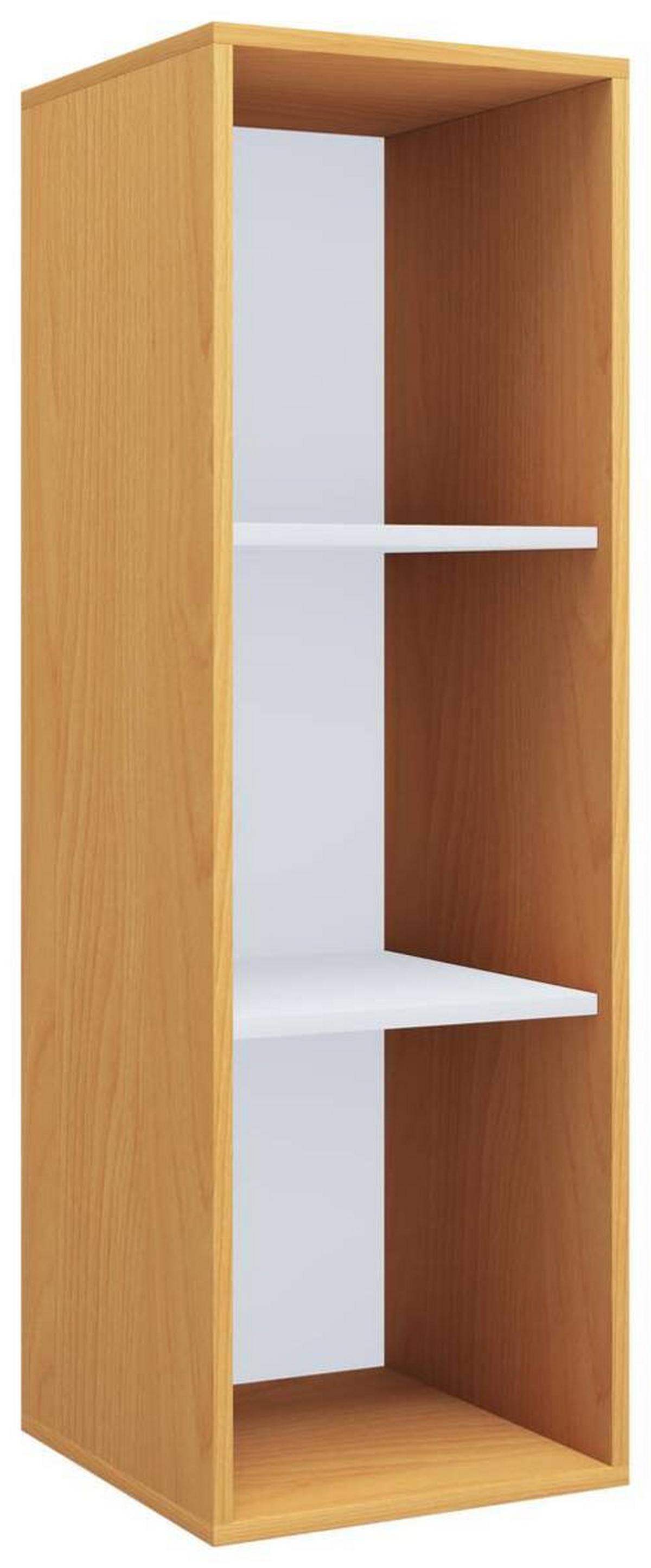 Regal Lona Buchefarben B: 35 cm - Buchefarben/Weiß, MODERN, Holzwerkstoff (35/110/37cm) - MID.YOU