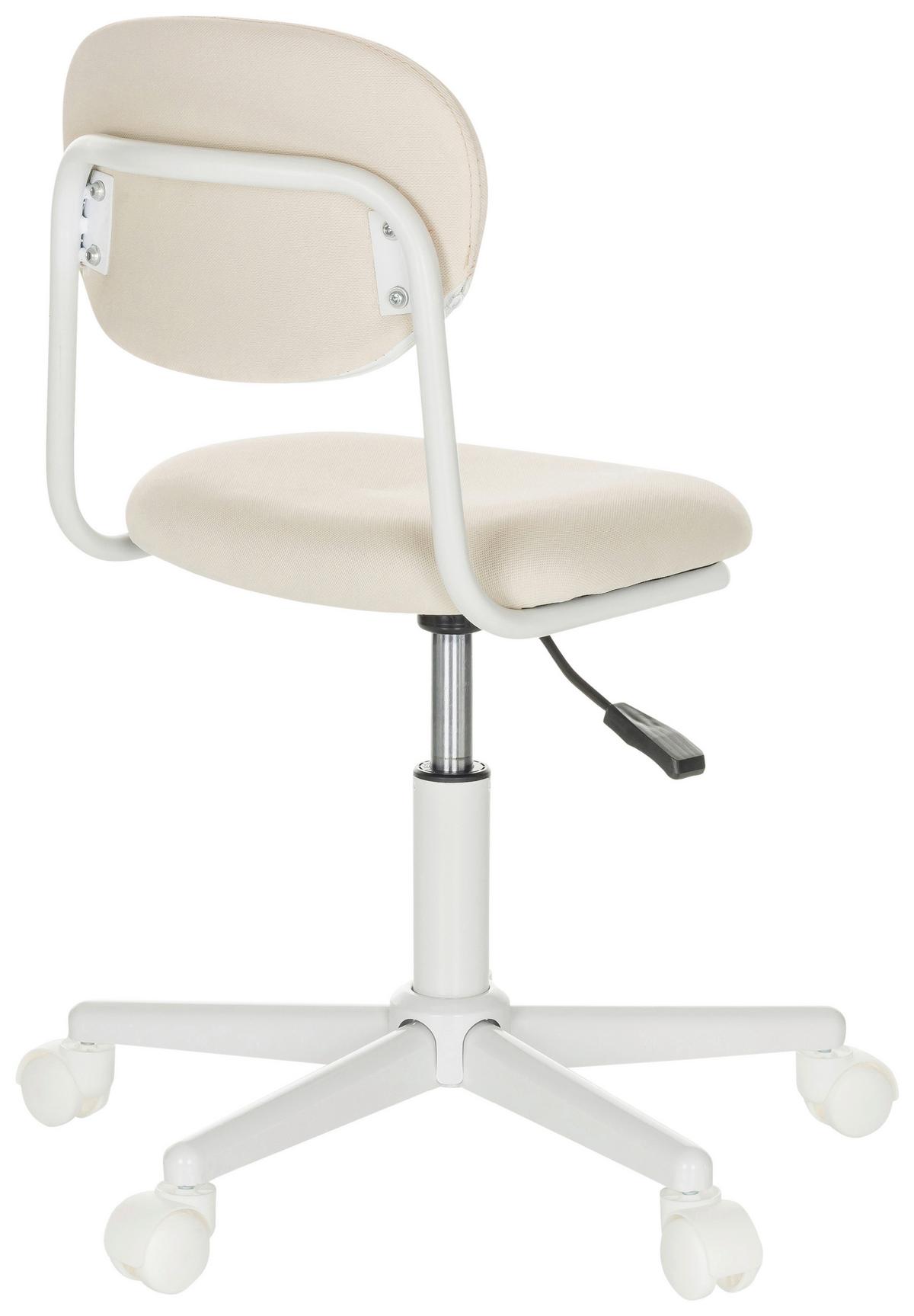Jugenddrehstuhl Kiddy Base I - Beige/Weiß, Basics, Kunststoff/Textil (60/72-83/60cm) - MID.YOU