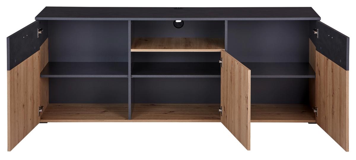 TV-Lowboard Duos B: 180 cm Eiche Artisan - Eiche Artisan, MODERN, Holzwerkstoff (180/70/45cm)