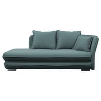 Relaxliege Latte L: 224 Cm Petrol Mit Bettkasten - Silberfarben/Petrol, Design, Textil (224/84-99/107cm) - MID.YOU