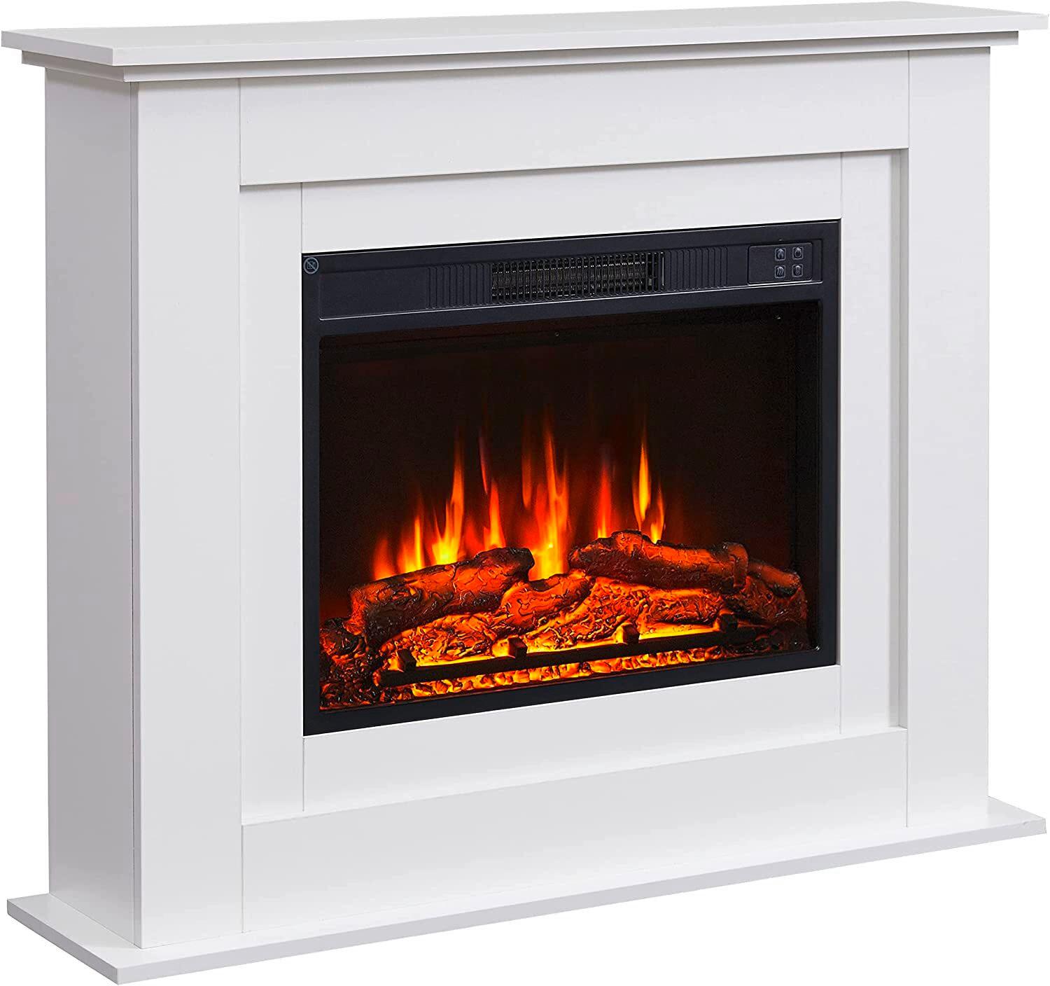Elektrokamin Ef447c-Mt447a-W - Weiß, Basics, Holz (100/82/25cm)