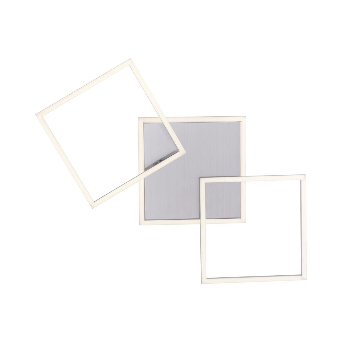 LED-Deckenleuchte Iven L: 75 cm, drehbar - Silberfarben, Basics, Kunststoff/Metall (75/45/7,3cm)