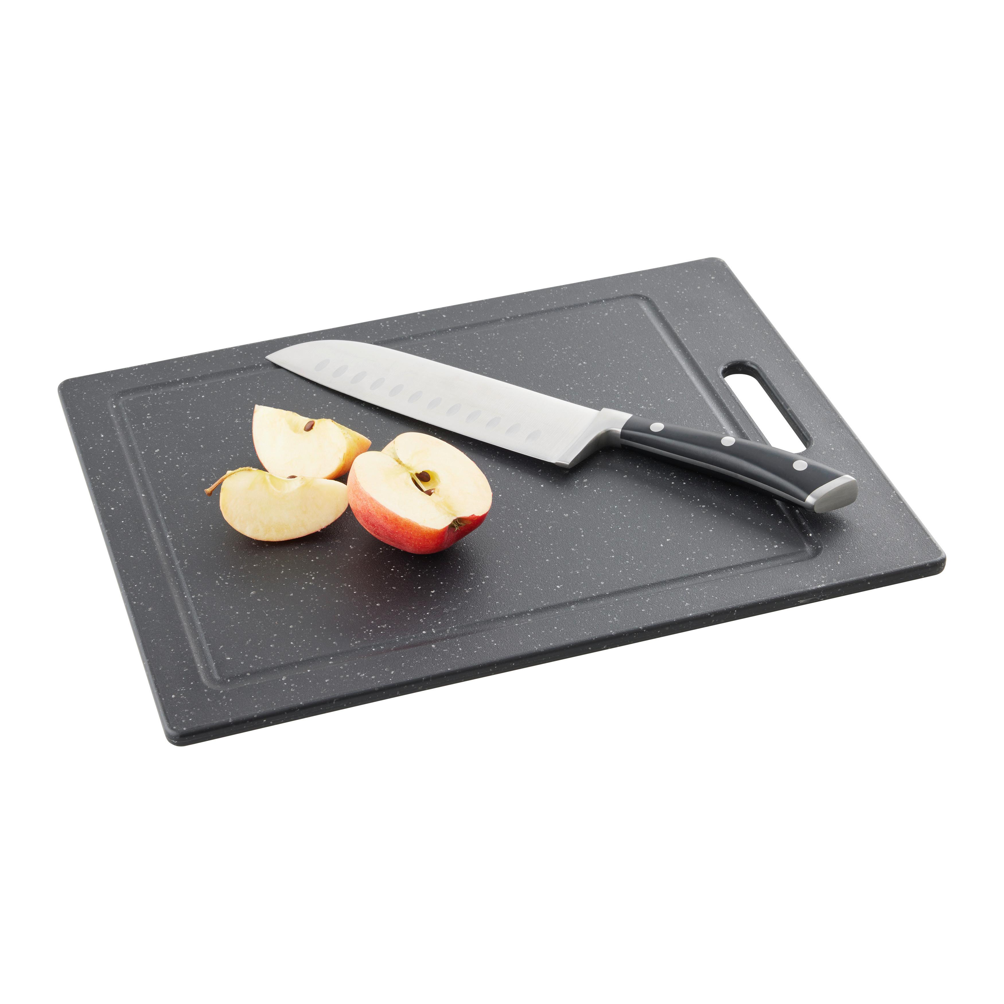 Kuchyňské prkénko MICHAEL - L - černá, Moderní, plast (36,6/27,6/1cm) - Mömax