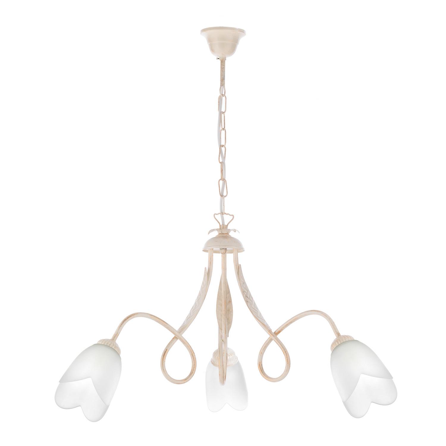 Kronleuchter 4250/3a - Bronzefarben, KONVENTIONELL, Glas/Metall (65/82cm)