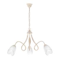 Kronleuchter 4250/3a - Bronzefarben, KONVENTIONELL, Glas/Metall (65/82cm)