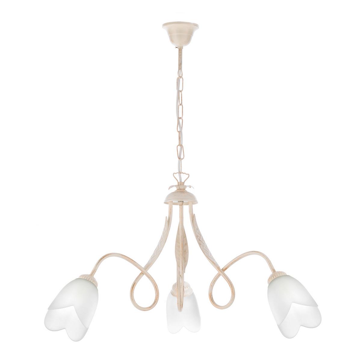 Kronleuchter 4250/3a - Bronzefarben, KONVENTIONELL, Glas/Metall (65/82cm)