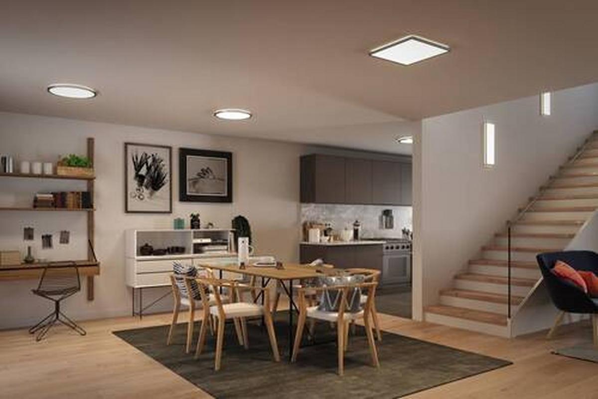 LED-Paneel L: 58 cm dimmbar - Chromfarben, Basics, Kunststoff (58cm) - Paulmann
