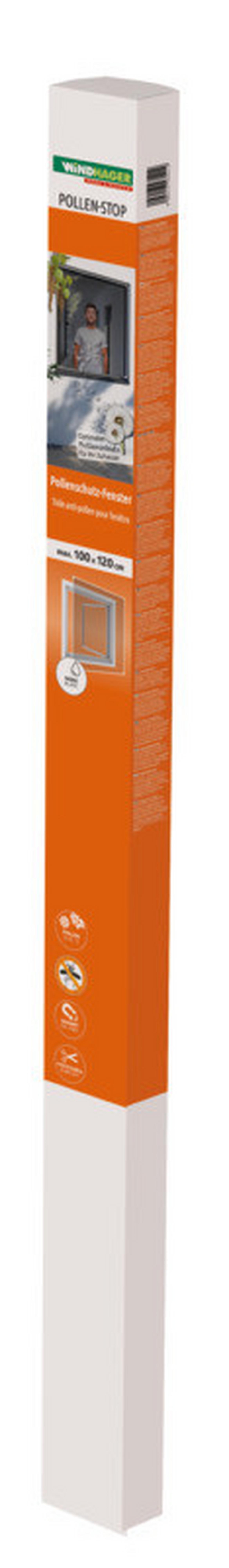 Fliegengitter Fenster 100x120 cm Weiß Selbstklebend - Weiß, Basics (100/120cm)