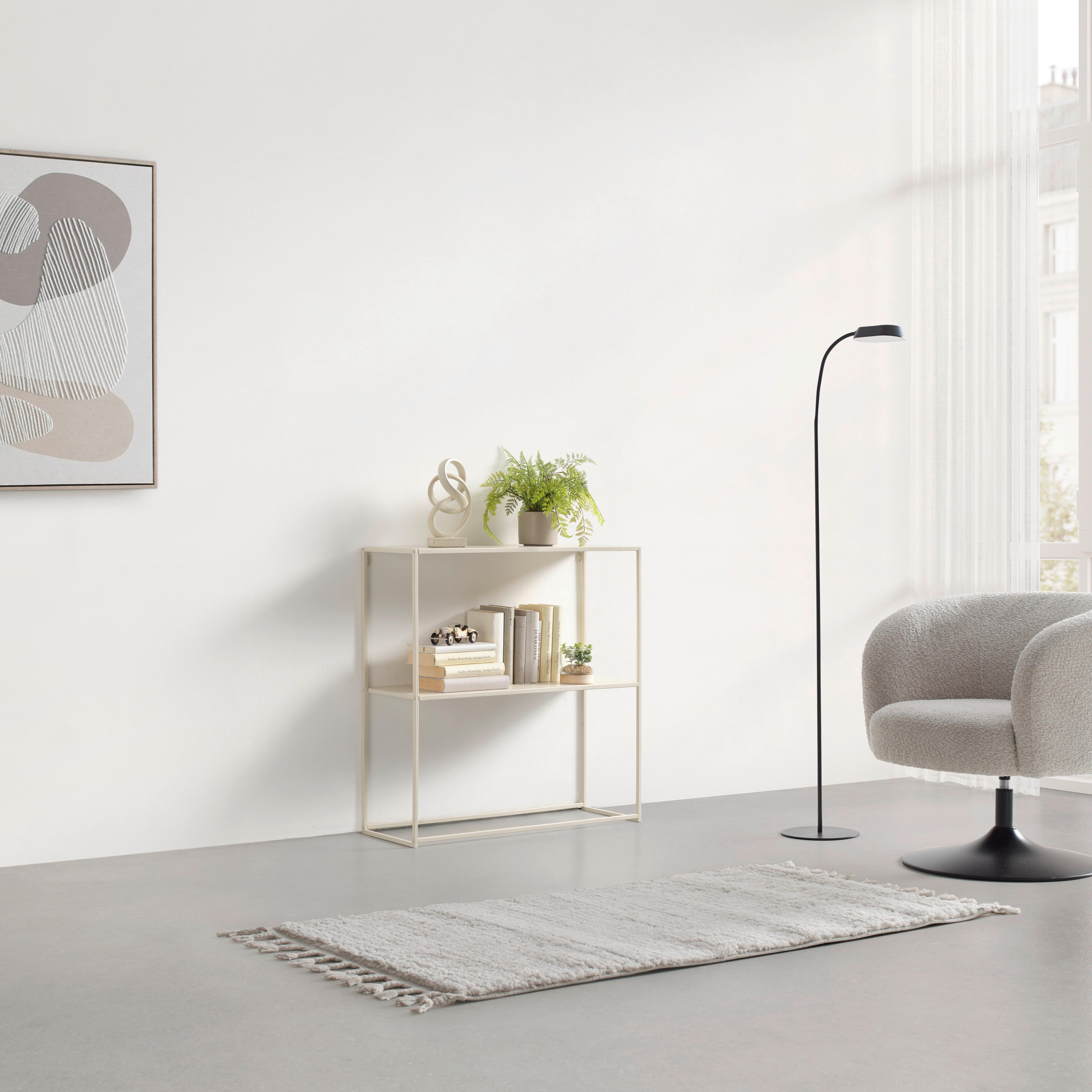 REGÁL CHLOE - pískové barvy, Moderní, kov (80/80/27cm) - Mömax
