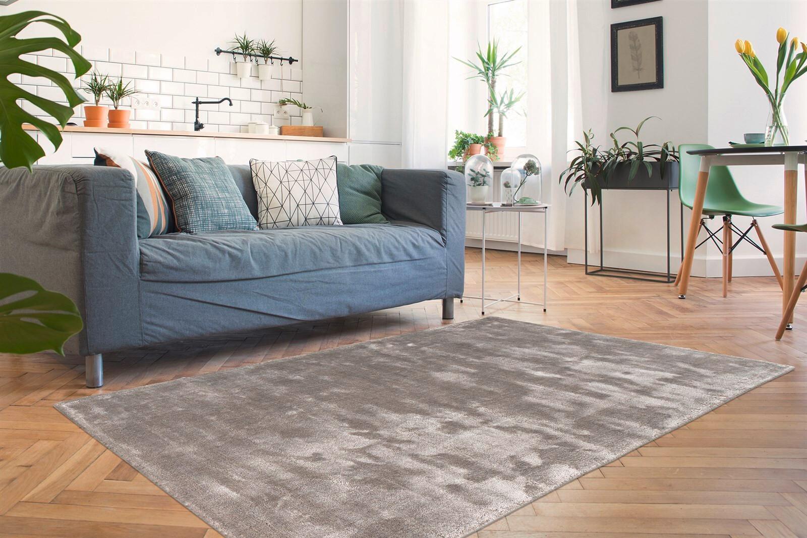 Teppich Village 125 Silberfarben, 80x150 cm - Silberfarben, KONVENTIONELL, Textil (80/150cm)