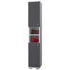 Schuhschrank Gados Anthrazit B: 30 cm - Anthrazit, MODERN, Holzwerkstoff (30/178/33cm) - MID.YOU