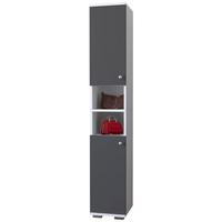 Schuhschrank Gados Anthrazit B: 30 cm - Anthrazit, MODERN, Holzwerkstoff (30/178/33cm) - MID.YOU