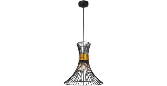 Hängeleuchte Dieter H: 120 cm 1-Flammig, Industrial Design - Goldfarben/Schwarz, ROMANTIK / LANDHAUS, Metall (35/120cm) - James Wood